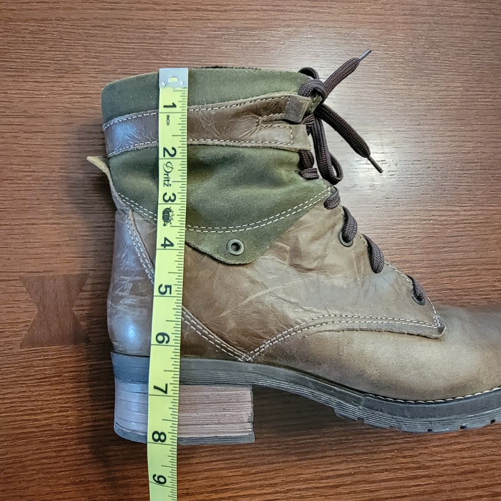 Dromedaris Kara Ankle Boot Olive Brown Size 41 - Picture 2 of 15